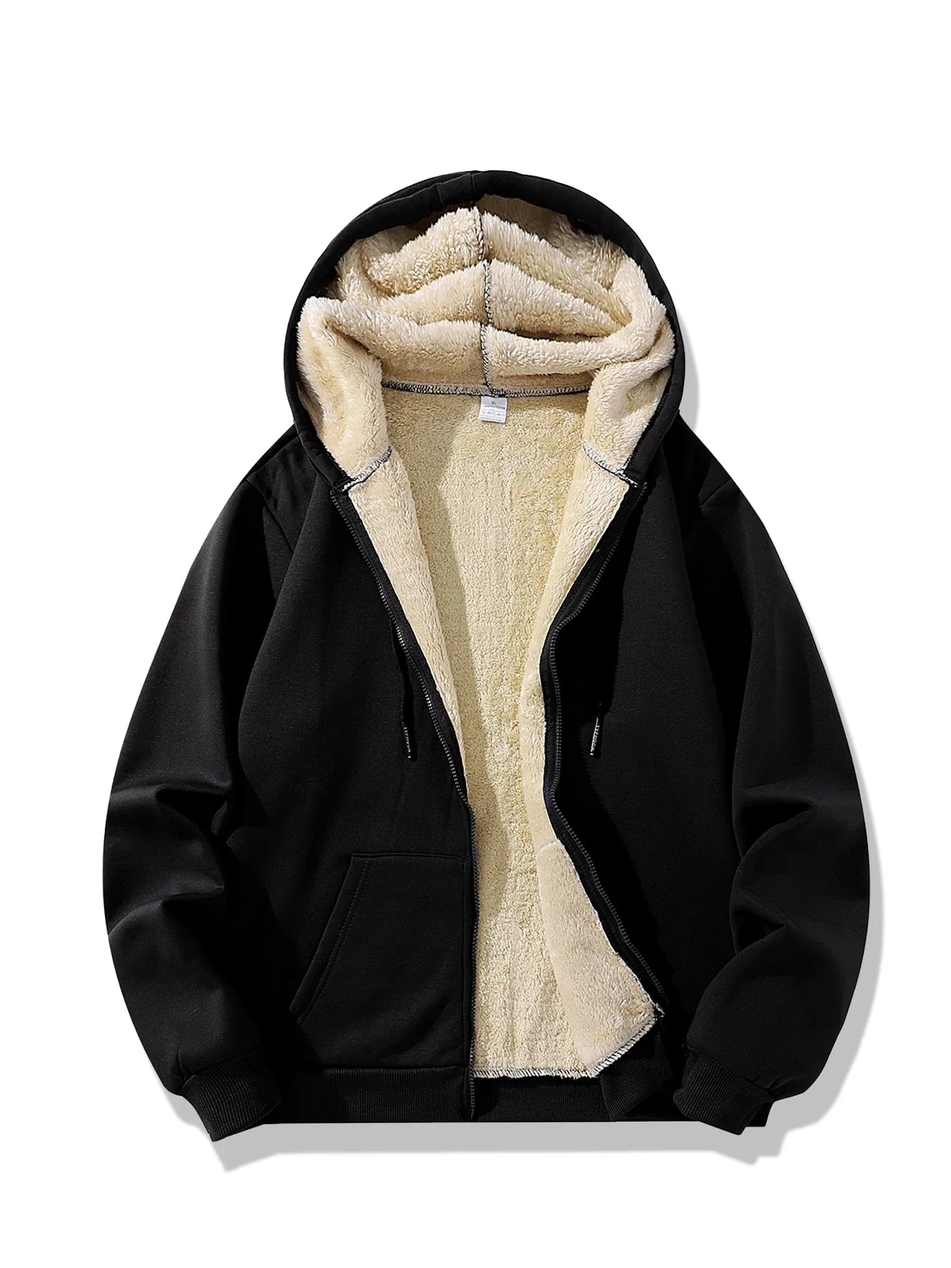 Signature Tunica Men's Lambswool Fleece Hoodie Warm Winter Zipper Jacket