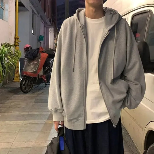 Signature Tunica Men's American Style CardiganTrendy Loose-Fit Couple Sweatshirt Jacket