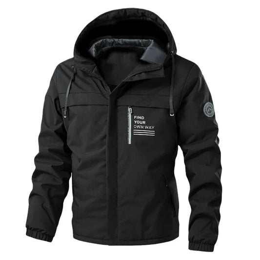 Signature Tunica Men's Lightweight Windbreaker Hooded Zip-Up Jacket for Hiking 1