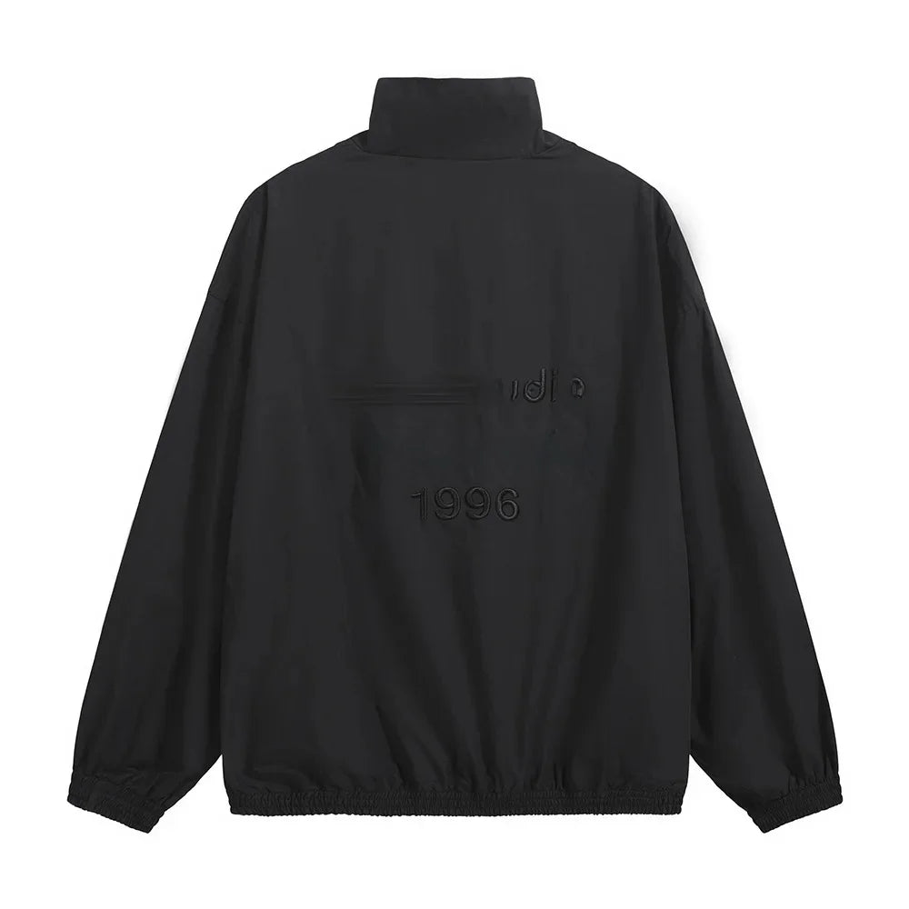 Signature Tunica Men's Loose Fit Streetwear Embroidery Stand Collar Coat Jacket 12