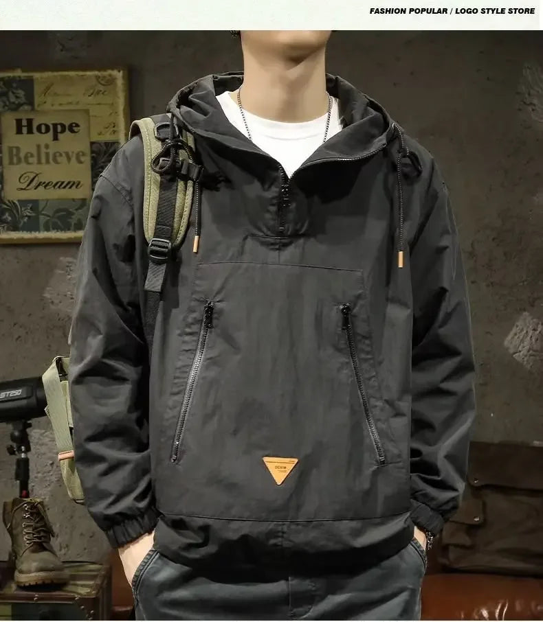 Signature Tunica Men's Style Half-Zip Hooded Outdoor Workwear Jacket