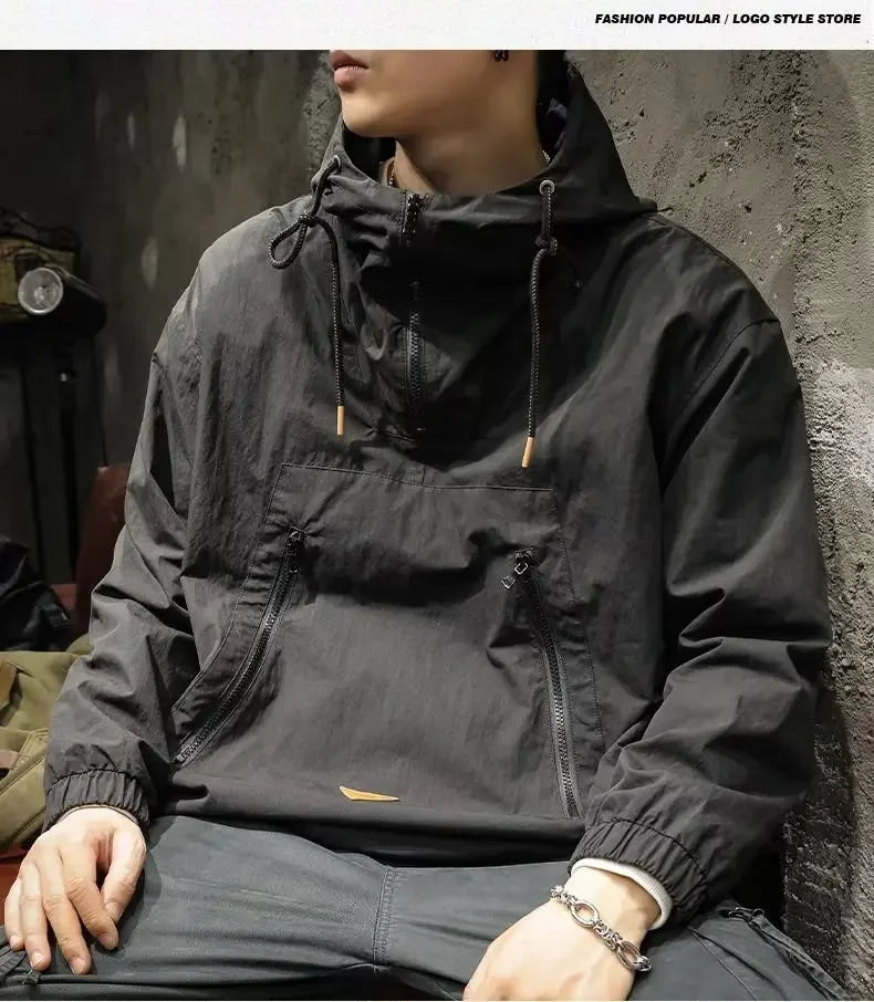 Signature Tunica Men's Style Half-Zip Hooded Outdoor Workwear Jacket