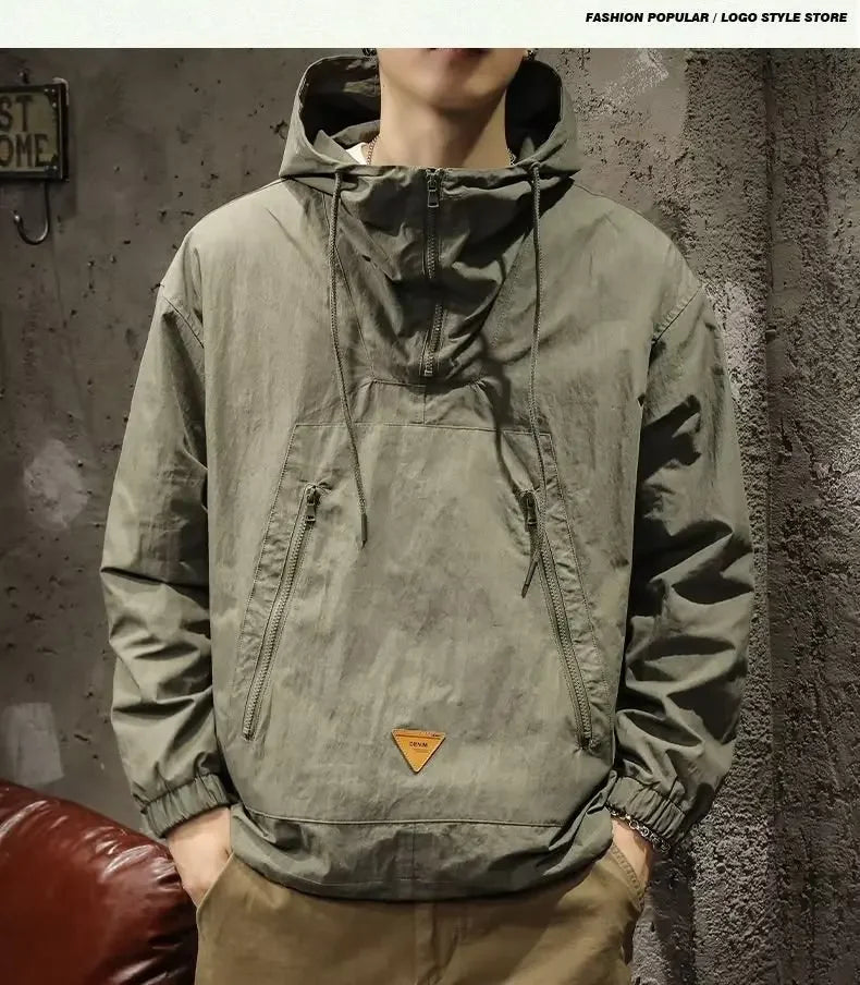 Signature Tunica Men's Style Half-Zip Hooded Outdoor Workwear Jacket