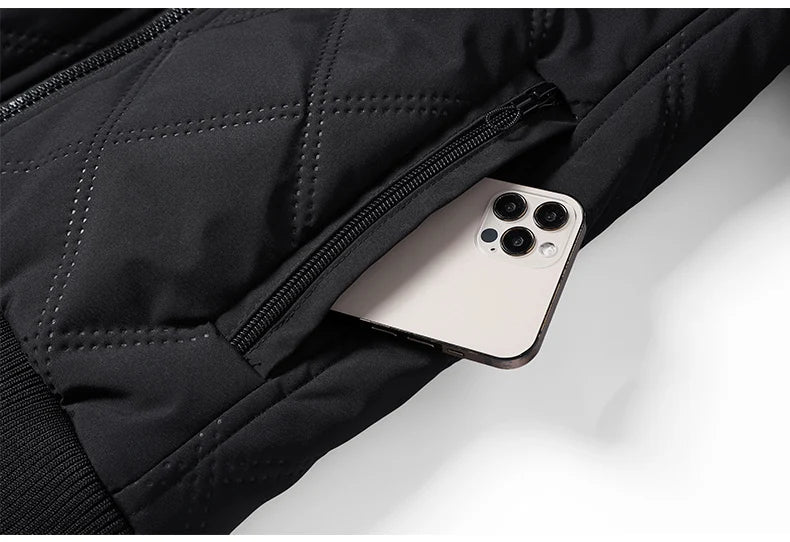 Signature Tunica Men's Thick Warm Parker Checkered Cotton Jacket