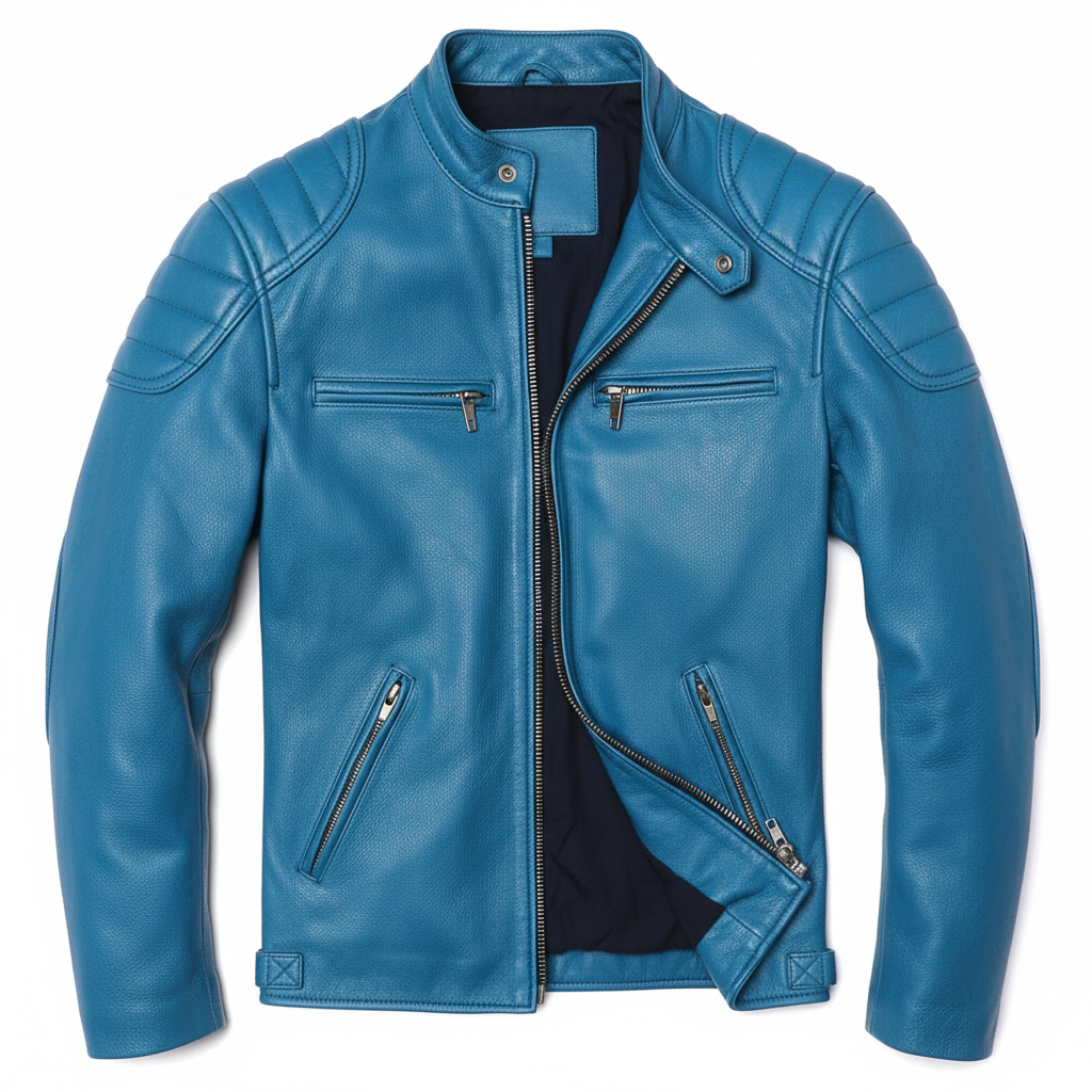 Signature Tunica Men's Vintage Brown Genuine Leather Biker Jacket