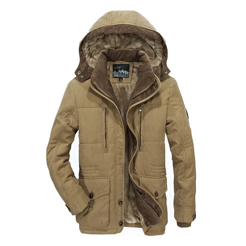 Signature Tunica Men's Winter Parka Thicken Warm Hooded Cargo Jacket