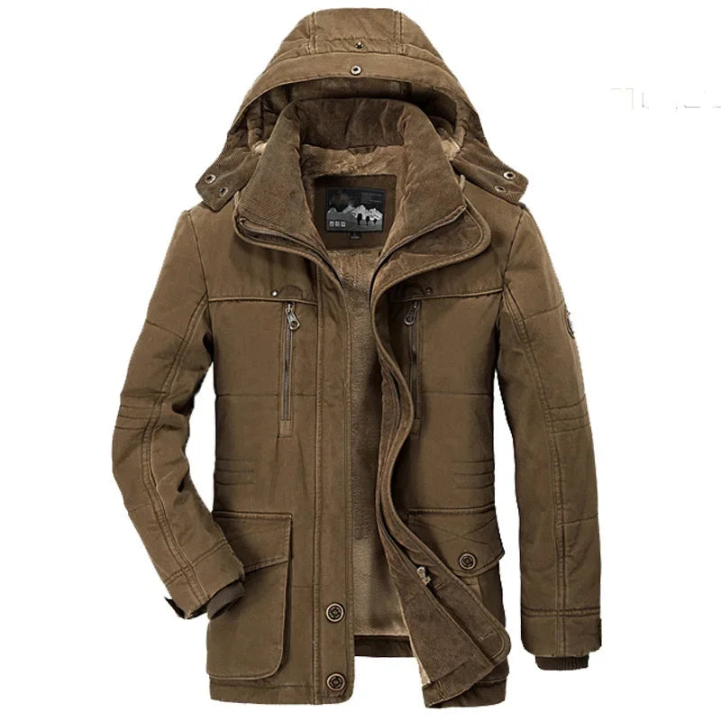 Signature Tunica Men's Winter Parka Thicken Warm Hooded Cargo Jacket